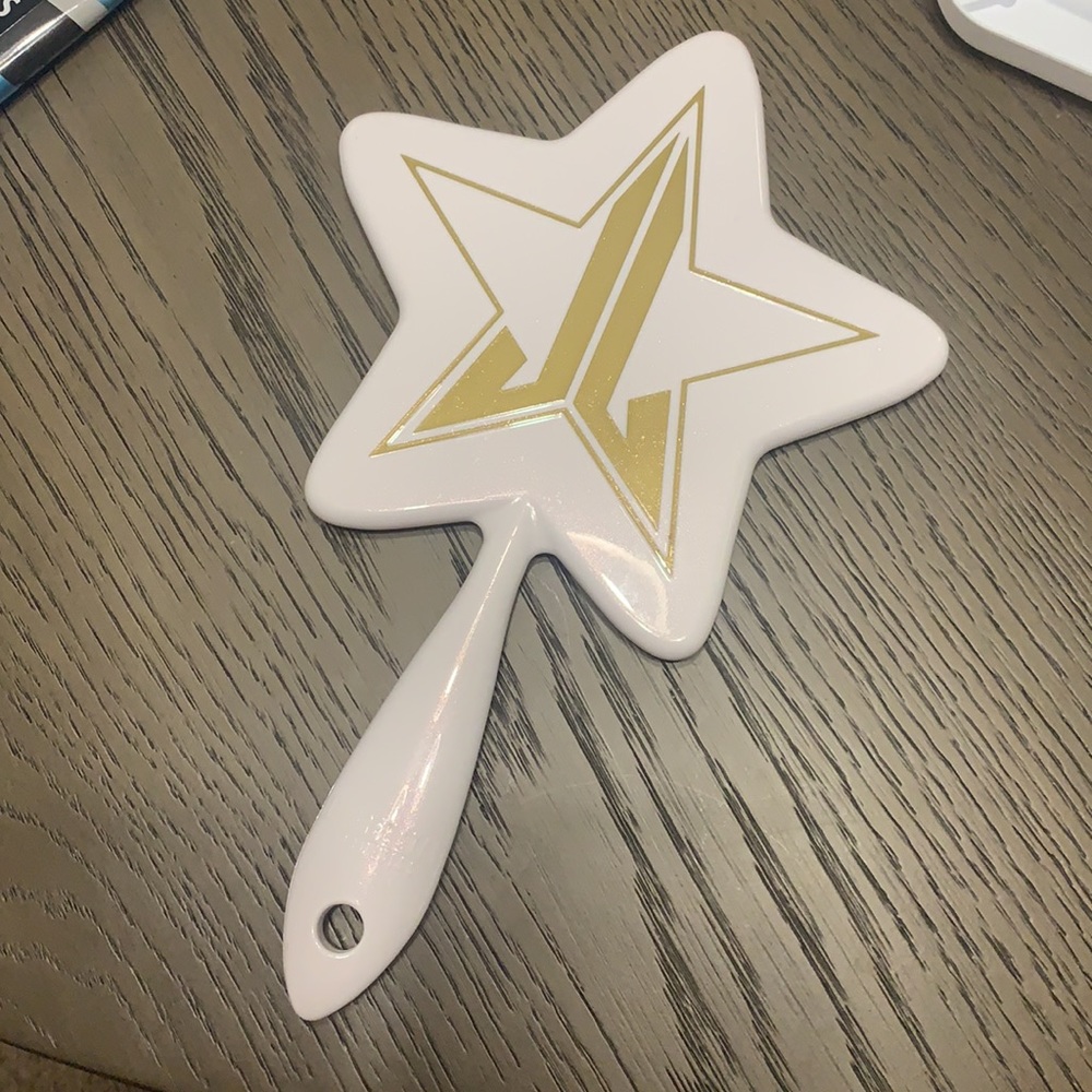 White Jeffree Star Hand Mirror
